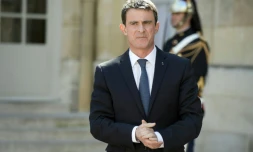 Le Premier ministre français Manuel Valls à Matignon à Paris, le 18 avril 2016