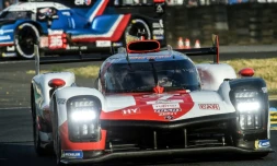 La Toyota N.8 pilotée par  Brendon Hartley, Sébastien Buemi et Ryo Hirakawa a été la plus rapide des essais, des 24h du Mans, le 9 juin 2022 