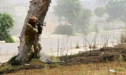 Un loyaliste libyen à Syrte, le 14 août 2016