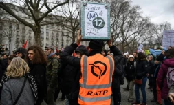 Manifestation contre la réforme des retraites le 14 janvier 2020 à Paris 