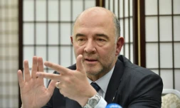 Le commissaire européen Pierre Moscovici à Sendai au Japon, le 20 mai 2016
