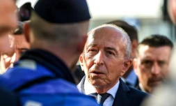 Gérard Collomb en visite à Lille, le 26 septembre 2018
