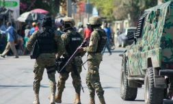 Des policiers déployés à Port-au-Prince, Haïti, le 9 mars 2024
