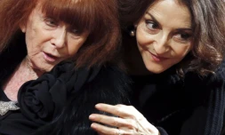 Sonia Rykiel et sa fille Nathalie lors d'une remise de décoration le 26 novembre 2013 à l'Elysée à Paris 