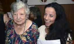 La femme initialement identifiée comme étant Clara Anahi Teruggi (d), et María (Chicha) Mariani, à Buenos Aires le 24 décembre 2015