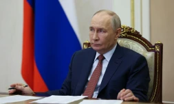 Le président russe Vladimir Poutine à Moscou le 13 juin 2026, photo diffusée par l'agence d'Etat russe Sputnik