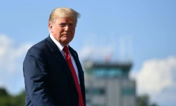 Le président américain Donald Trump à Morristown (New Jersey) le 4 août 2018