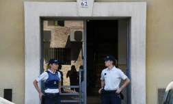 Des policiers Ă Nice le 15 juillet 2016