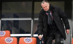 Le président Jean-Michel Aulas à son arrivée au stade de La Mosson pour le match Montpellier-Lyon en Coupe de la Ligue, le 13 décembre 2017
