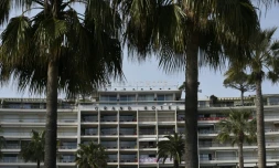 Vue extérieure en date du 11 mai 2015 du "Grand Hôtel" à Cannes