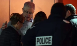 Le buraliste du Tarn Luc Fournie et sa femme à l'énoncé du verdict à Toulouse le 9 décembre 2016