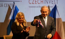 Le Premier ministre israélien Benjamin Netanyahu et sa femme Sara à Jérusalem le 27 novembre 2018