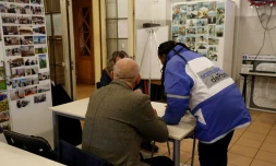 Dans un centre d'accueil du Samu social à Paris, le 9 janvier 2017
