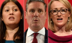 Les trois candidats à la présidence du Labour: Lisa Nandy, Keir Starmer et Rebecca Long-Bailey