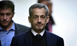 L'ex-président français, Nicolas Sarkozy, à Paris, le 21 octobre 2025