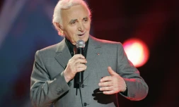 Le chanteur Charles Aznavour, le 12 janvier 2005 à Paris