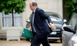 L'ancien conseiller aux Affaires sociales de Manuel Valls, Gilles Gateau, aujourd'hui directeur des ressources humaines d'Air France, à l'Elysée à Paris le 10 juin 2014 