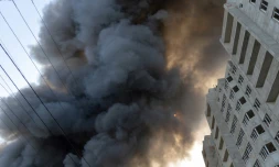 Après une frappe russe à Odessa, sur de l'Ukraine, le 24 juin 2024