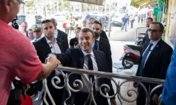 Le président français Emmanuel Macron, le 27 octobre à Cayenne