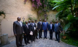 La délégation de Centrafrique à Rome le 19 juin 2017