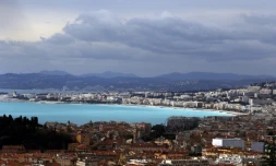 Vue générale de la ville de Nice, dans le sud de la France, le 29 février 2016