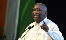 L'ancien président ivoirien Laurent Gbagbo, le 17 octobre 2021 à Abidjan