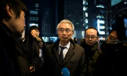 Junichiro Hironaka, l'avocat de Carlos Ghosn, le 13février 2019 à Tokyo