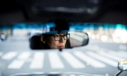 Kazuyo Saito, chauffeuse de taxi qui ne travaille plus de nuit pour éviter les agressions, le 17 novembre 2017 à Tokyo