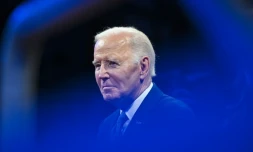 Joe Biden le 16 janvier 2025 près de Washington