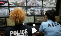 Le centre de supervision urbain (CSU) le 12 juillet 2016 Ă Nice