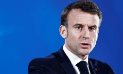 Emmanuel Macron lors d'une conférence de presse au dernier jour du sommet du Conseil européen à Bruxelles, le 22 mars 2024