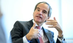 L'Argentin Rafael Mariano Grossi, nommé lundi 2 décembre à la tête de l'AIEA, lors d'un entretien avec l'AFP le 20 septembre 2019 à Vienne