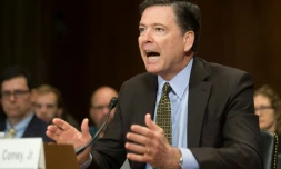 James Comey lors d'une audition devant le Sénat, le 3 mai 2017 à Washington