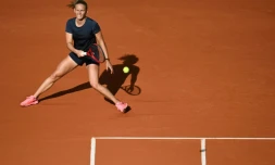 Fiona Ferro face à la Roumaine Patricia Maria Tig au 3e tour de Roland-Garros, le 3 octobre 2020