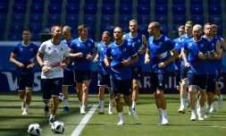 L'Islande à l'entraînement le 21 juin 2018 à Volgograd 