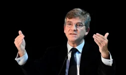 L'ancien ministre Arnaud Montebourg, lors d'une conférence de presse à Paris, 21 octobre 2021