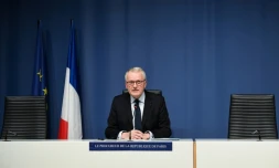 Le procureur de Paris Rémy Heitz lors d'une conférence de presse, le 29 novembre 2020 à Paris