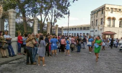 Des bâtiments ont été évacués à La Havane, à Cuba, le 28 janvier 2020