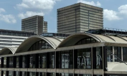 Station F, le plus grand incubateur de start-ups au monde, installé dans la Halle Freyssinet à Paris, le 22 juin 2017