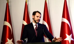 Le ministre turc des Finances et gendre de Recep Tayyip Erdogan, Berat Albayrak, à Istanbul le 10 août 2018.