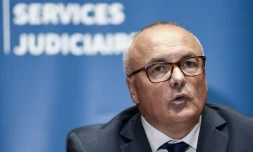 Le procureur de Nantes, Pierre Sennes lors d'une conférence de presse au tribunal de Nantes, le 06 juillet 2018