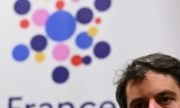 Le Premier ministre Gabriel Attal lors d'une visite d'une agence France Travail (ex Pôle emploi), à Epinal le 1er mars 2024