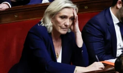 Marine Le Pen, à l'Assemblée Nationale, le 31 octobre 2024