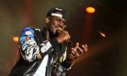 Le chanteur Alpha Diallo, connu comme "Black M", au Printemps de Bourges le 28 avril 2015
