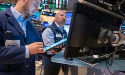 Des opérateurs du New York Stock Exchange