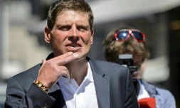 Le cycliste allemand Jan Ullrich sort d'un tribunal suisse le 21 juillet 2015