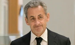 L'ancien président de la République Nicolas Sarkozy arrive au palais de justice de Paris, le 20 janvier 2025