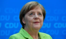 La chancelière allemande Angela Merkel à Berlin le 27 mars 2017