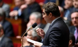 Le chef de file des députés LR Christian Jacob à l'Assemblée nationale à Paris, le 22 mars 2016