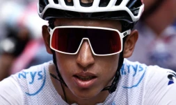 Le Colombien Egan Bernal lors de la 19e étape du Tour de France le 26 juillet 2019
